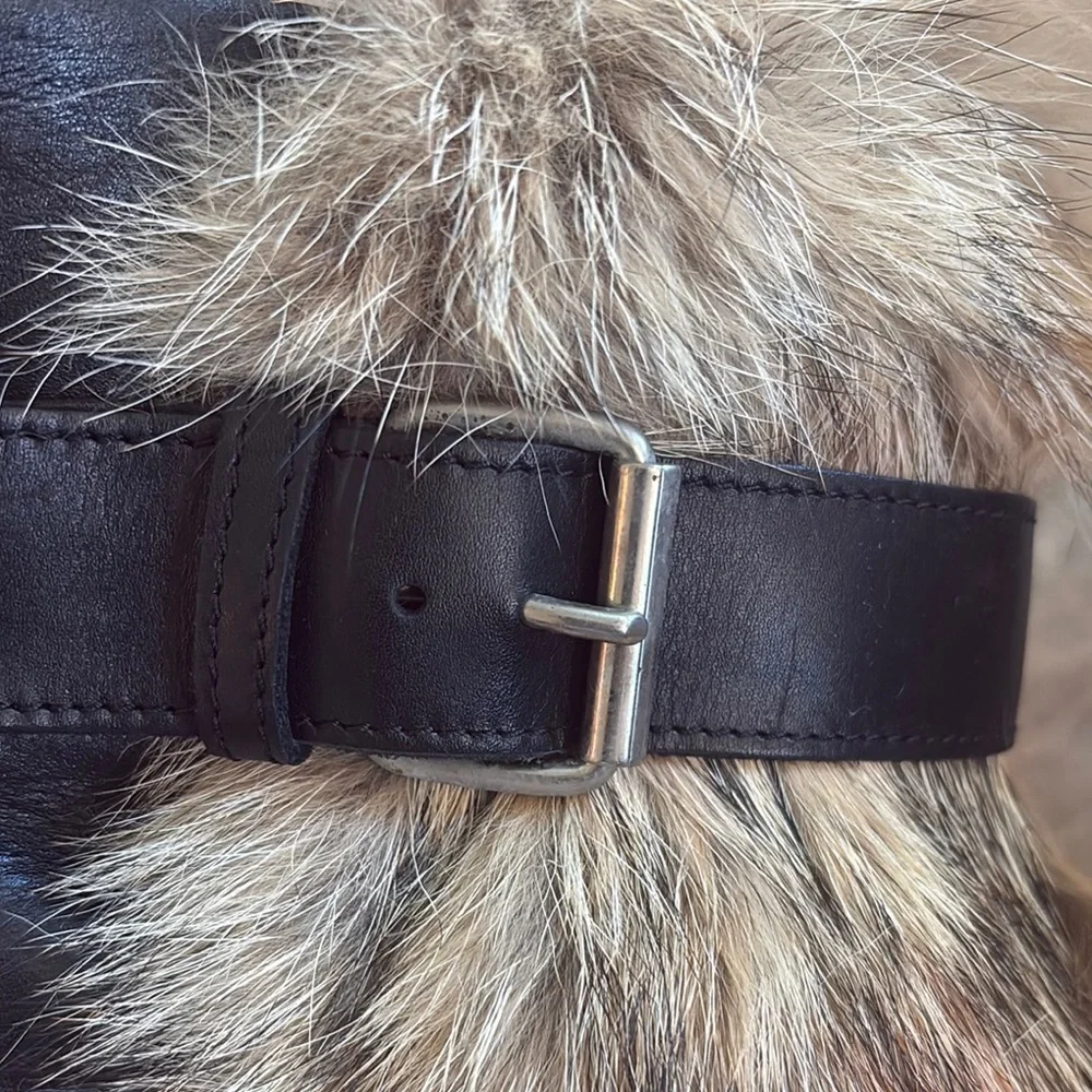 Christian Louboutin Black and Fur Women's Boots Toundra - Picture 8 of 16